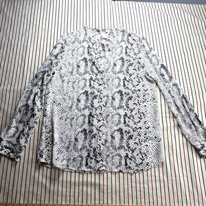 J. Crew‎ Monochrome Snake Print Blouse